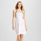 Mango Reef Women's Eyelet Tube Cover Up Dress - White -