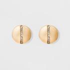 Rhinestones Button Earrings - A New Day Gold
