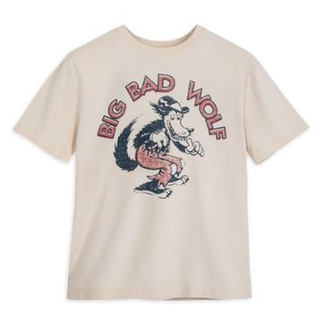 Boys' Disney Big Bad Wolf Short Sleeve T-shirt - Off-white 4 - Disney