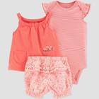 Carter's Just One You Baby Girls' Floral Top & Bottom Set - Pink Newborn