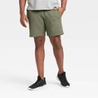 Men's Premium Fleece Shorts - All In Motion Olive Green S, Men's, Size: Small, Green Green
