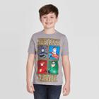 Petiteboys' Short Sleeve Dc Comics Justice League Four Square T-shirt - Gray