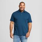 Men's Tall Short Sleeve Elevated Ultra-soft Polo Shirt - Goodfellow & Co Thunderbolt Blue
