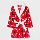 Toddler Girls' Minnie Mouse Robe - Red