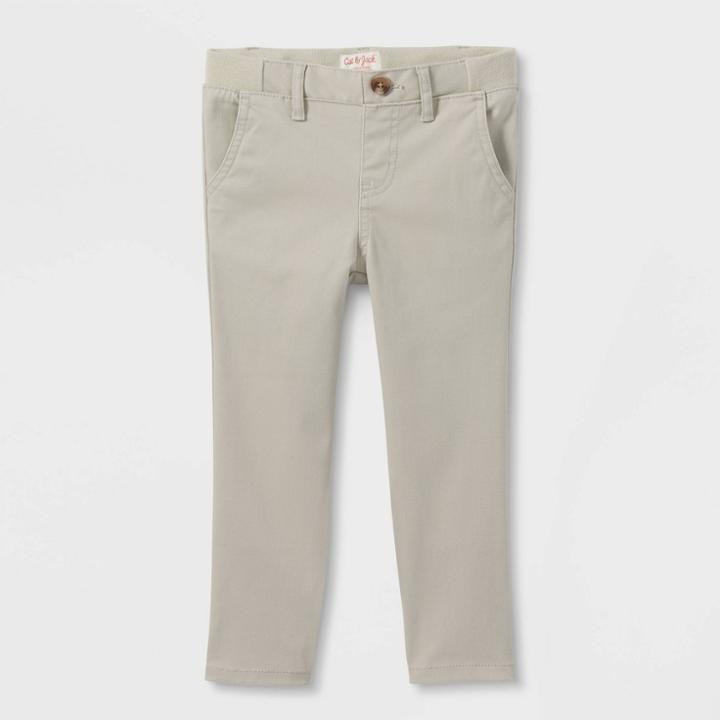 Toddler Boys' Uniform Straight Pants With Rib Waistband - Cat & Jack