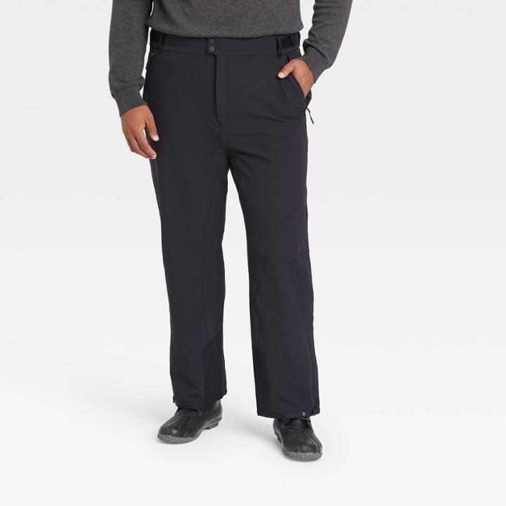 Men's Big & Tall Cold Weather Hybrid Pants - All In Motion Black