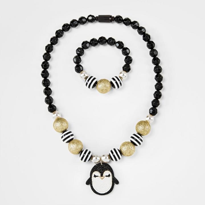 Toddler Girls' Penguin Necklace Set Cat & Jack Black, Gold