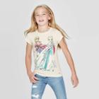 Petitetoddler Girls' Disney Short Sleeve Frozen 2 Hand Drawn Elsa T-shirt - Cream 2t, Girl's, Beige