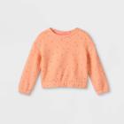 Toddler Girls' Soft Fleece Pullover Sweatshirt - Cat & Jack Peach