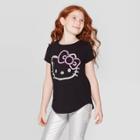 Petitegirls' Hello Kitty Short Sleeve T-shirt - Black