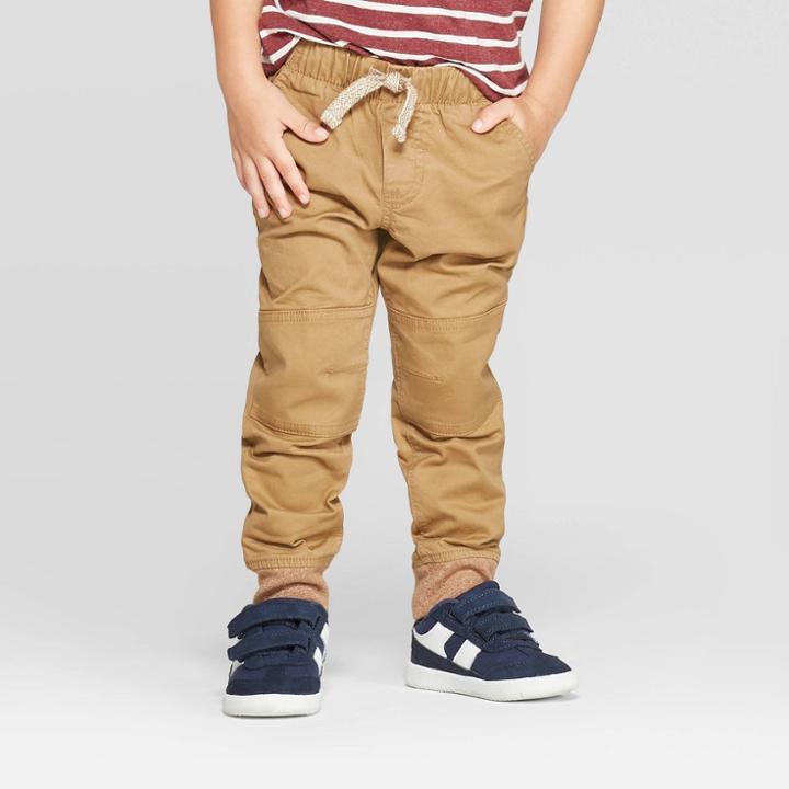 Toddler Boys' Pull-on Pants - Cat & Jack Brown 3t, Toddler Boy's