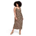 Women's Plus Size Leopard Print Slip Dress - Nili Lotan X Target Brown