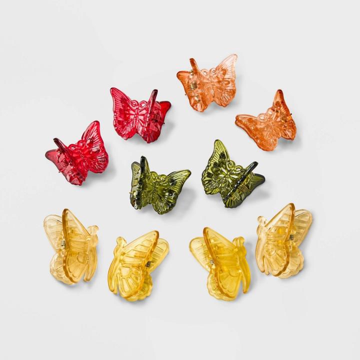 Butterfly Claw Mini Hair Clips 10ct - Wild Fable
