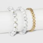 Bead Bracelet - Universal Thread White/gold,