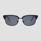 Men's Retro Browline Sunglasses - Original Use Black