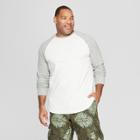 Men's Tall Regular Fit Long Sleeve Baseball T-shirt - Goodfellow & Co Gray