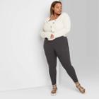 Women's Plus Size High-rise Leggings - Wild Fable Charcoal Gray 1x, Women's,