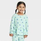 Toddler Girls' Floral Waffle Long Sleeve Top - Cat & Jack