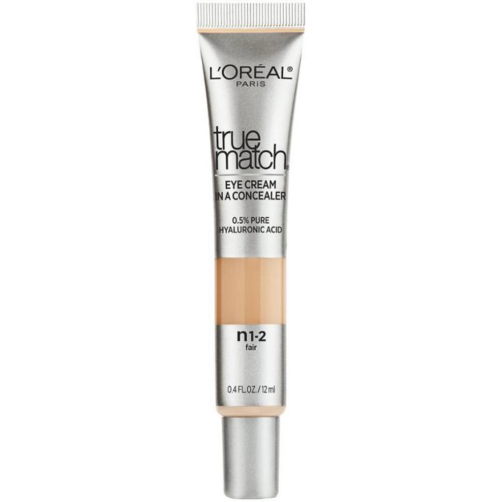 L'oreal Paris True Match Eye Cream In A Concealer With Hyaluronic Acid - Fair N1-2