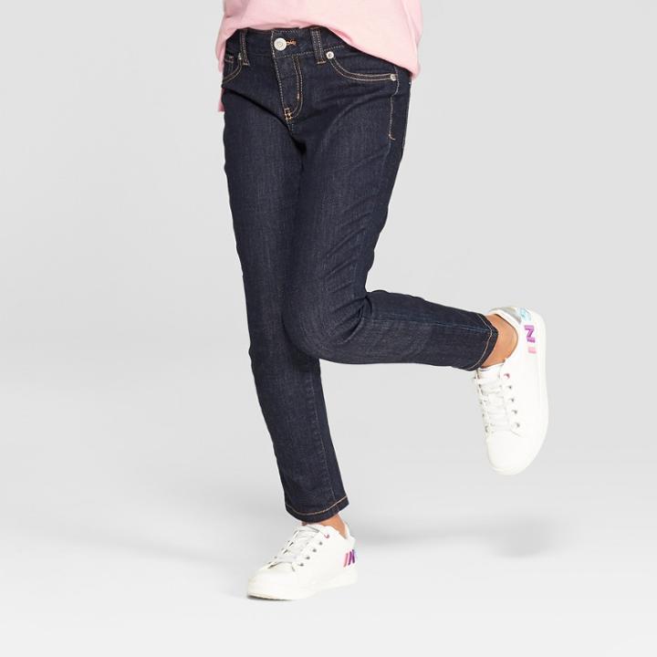 Girls' Super Skinny Jeans - Cat & Jack Navy