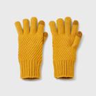 Women's Knit Gloves - Universal Thread Yellow