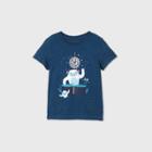 Toddler Boys' Dj Yeti Graphic Short Sleeve T-shirt - Cat & Jack Dark Blue