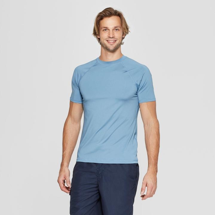 Petitemen's Short Sleeve Rash Guard - Goodfellow & Co Blue M,
