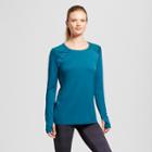 Women's Long Sleeve Ventilated Tech T-shirt - C9 Champion Jeweled Jade Green