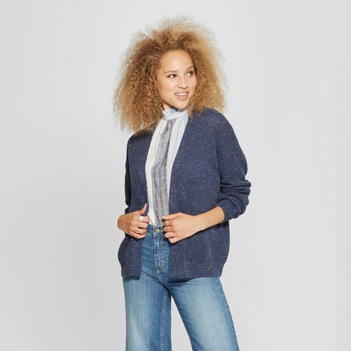 Women's Open Cardigan - Universal Thread Navy (blue)