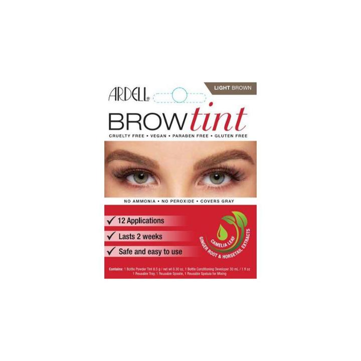 Ardell Brow Tint Light Brown - 12ct, Adult Unisex