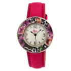 Women's Boum Bouquet Watch With Mother-of-pearl Dial And Unique Patterned Bezel - Pink