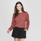 Women's Open Stitch Pullover Sweater - Universal Thread Pink