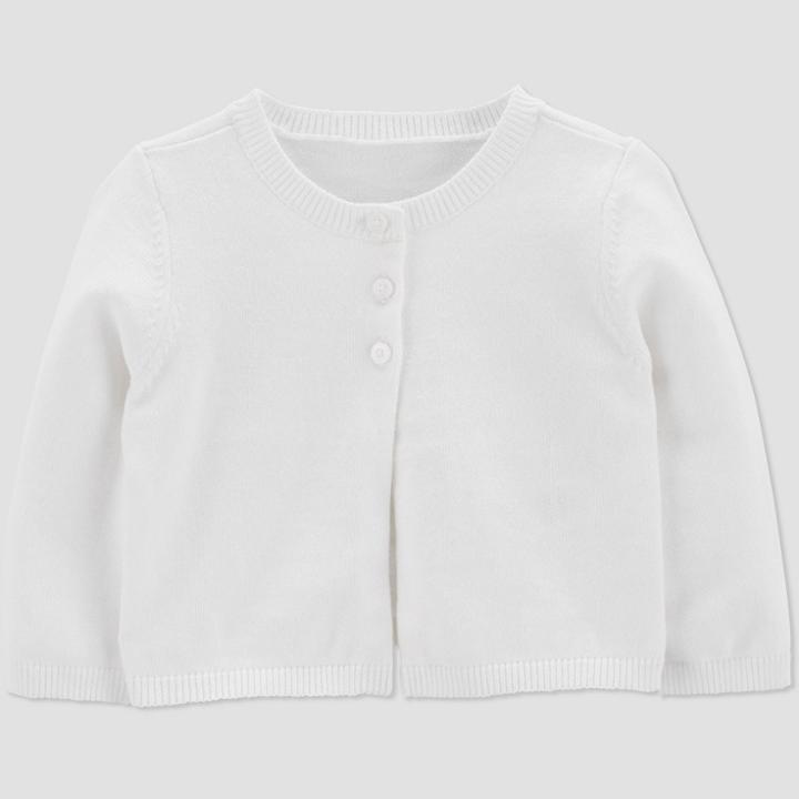 Baby Girls' Cardigan - Just One You Made By Carter's White Newborn