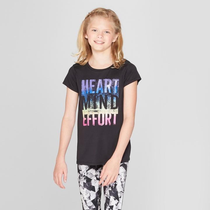 Girls' Mind Heart Effort Graphic Tech T-shirt - C9 Champion Black