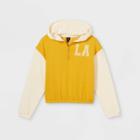 Girls' Colorblock Quarter Zip Sweatshirt - Art Class Yellow