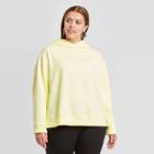 Women's Plus Size Hooded Fleece Sweatshirt - A New Day Yellow