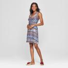 Women's Tribal Print Cinch Front Dress - Lily Star (juniors') Gray