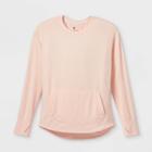 All In Motion Girls' Cozy Lightweight Fleece Crewneck Sweatshirt - All In