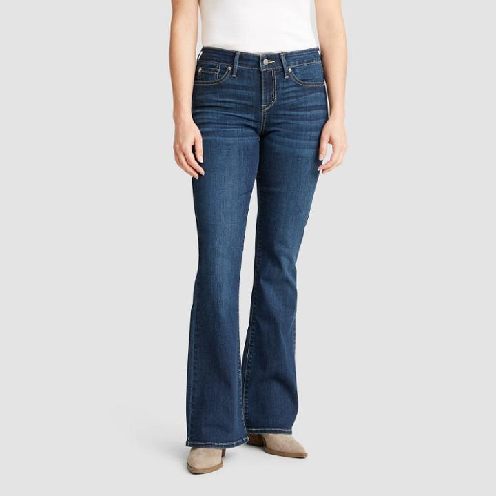 Denizen From Levi's Women's Mid-rise Bootcut Jeans - Dark Blue