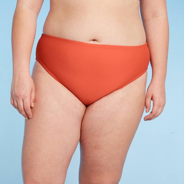 Women's Plus Size Bikini Bottom - Kona Sol Rust