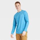 Men's Soft Stretch Long Sleeve Athletic Top - All In Motion Blue