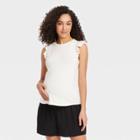 The Nines By Hatch Jersey Maternity Tank Top Ivory