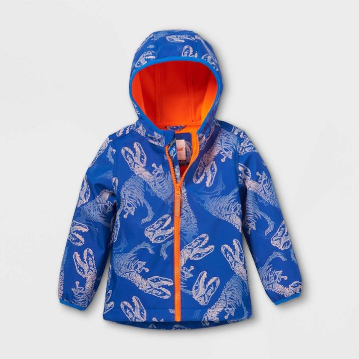 Toddler Dinosaur Print Softshell Jacket - Cat & Jack Blue