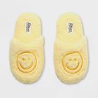 Kids' Dluxe By Dearfoams Happy Face Slide Slippers - Yellow