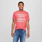 Men's Short Sleeve 100% Organic Graphic T-shirt - Awake Red