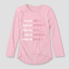 Plus Size Girls' Disney Princess Long Sleeve T-shirt - Pink