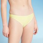 Women's Hipster Bikini Bottom - Xhilaration Gecko Green Stripe L, Women's, Size: