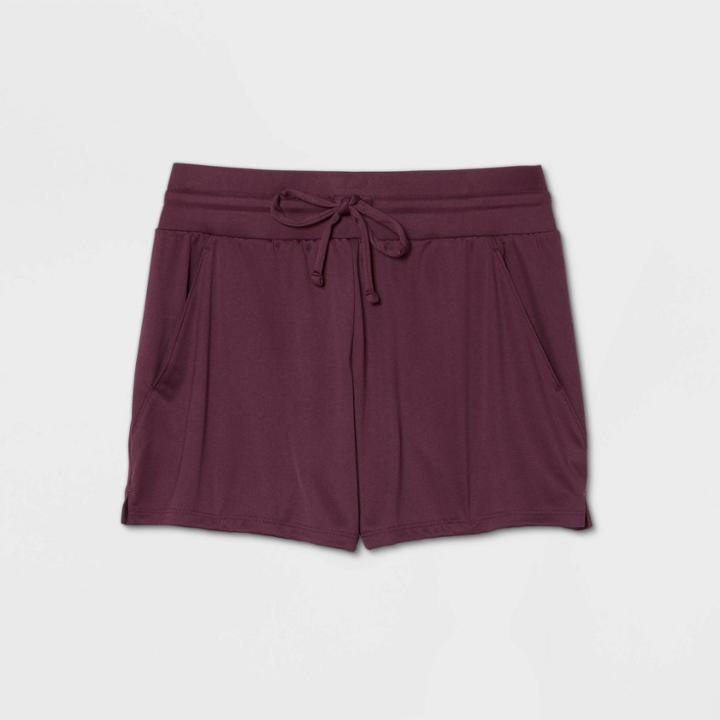 Women's Essential Mid-rise Knit Shorts 5 - All In Motion Mulberry