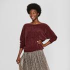 Women's Chenille Pullover - A New Day Cottage Red