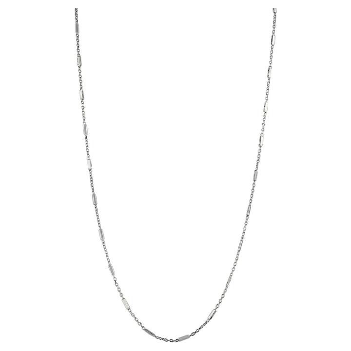 Distributed By Target Women's Necklace Chain Sterling Silver With Station Bar - Silver (18+2),